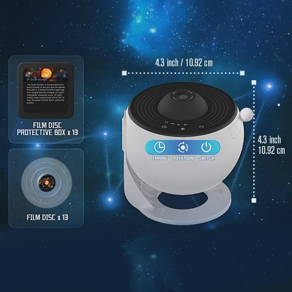 Galaxy Projector Sterrenhemel Projector - Planetarium met 12 Thema's voor Kinderkamer