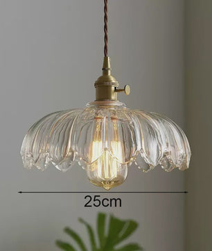 Nordic Groene Glazen Hanglamp met Koperen Fitting - Sfeervolle Moderne Verlichting