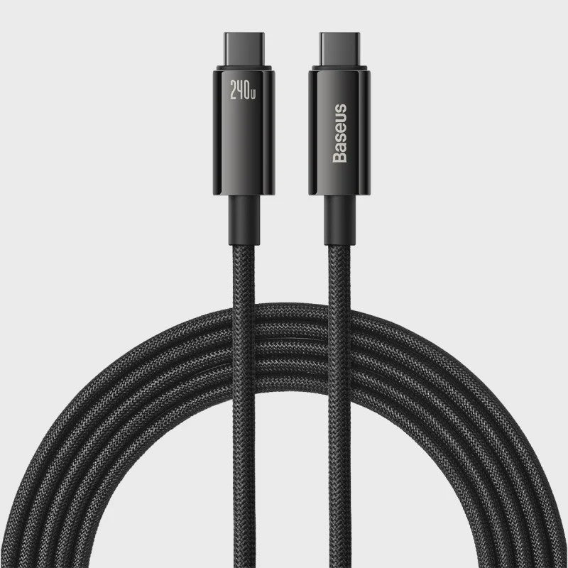 Baseus 240W PD 3.1 USB-C Kabel - Snel Opladen voor MacBook, Samsung, Xiaomi, iPad