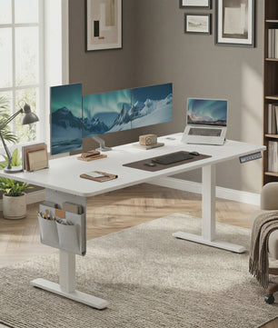 Elektrisch in hoogte verstelbaar bureau 140x60 cm - Songmics