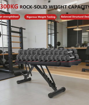Verstelbare Dumbbell Bank 7 Posities - Opvouwbaar Fitness Bankje voor Krachttraining Thuis