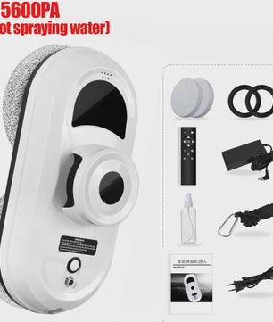 Intelligente Ramenwisser Robot met Krachtige 5600PA Zuigkracht - Automatisch, Anti-Drop, Afstandsbediend