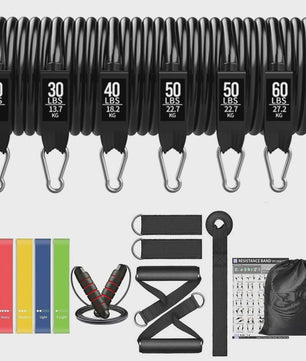 Fitness Bar met Weerstandsbanden: Complete Set voor Thuis & Pilates/Yoga Training