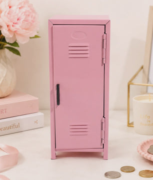 Metalen Kluis Spaarpot met Sleutelslot en Opbergvak - Decoratief en Functioneel