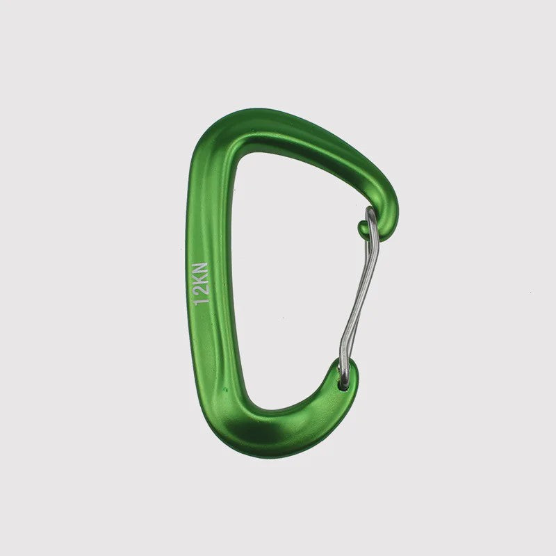 12KN D-vorm Karabijnhaak - Kleine Klimhaak voor Outdoor, Camping & Outdoor Avonturen