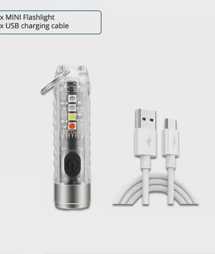 Compacte Mini Zaklamp met Type-C Opladen, Magnetisch & Waterdicht