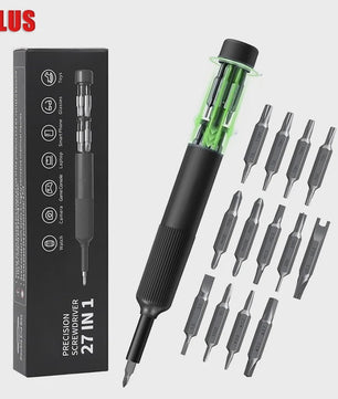 27-in-1 Precisie Schroevendraaierset - Magnetische Bits & Penstijl Reparatiekit