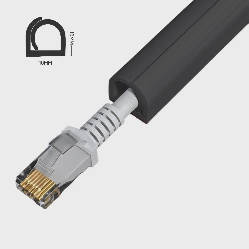 Overschilderbare Kabelgoot - Muur Kabel Organizer & Snoer Afdekker (1-10m)