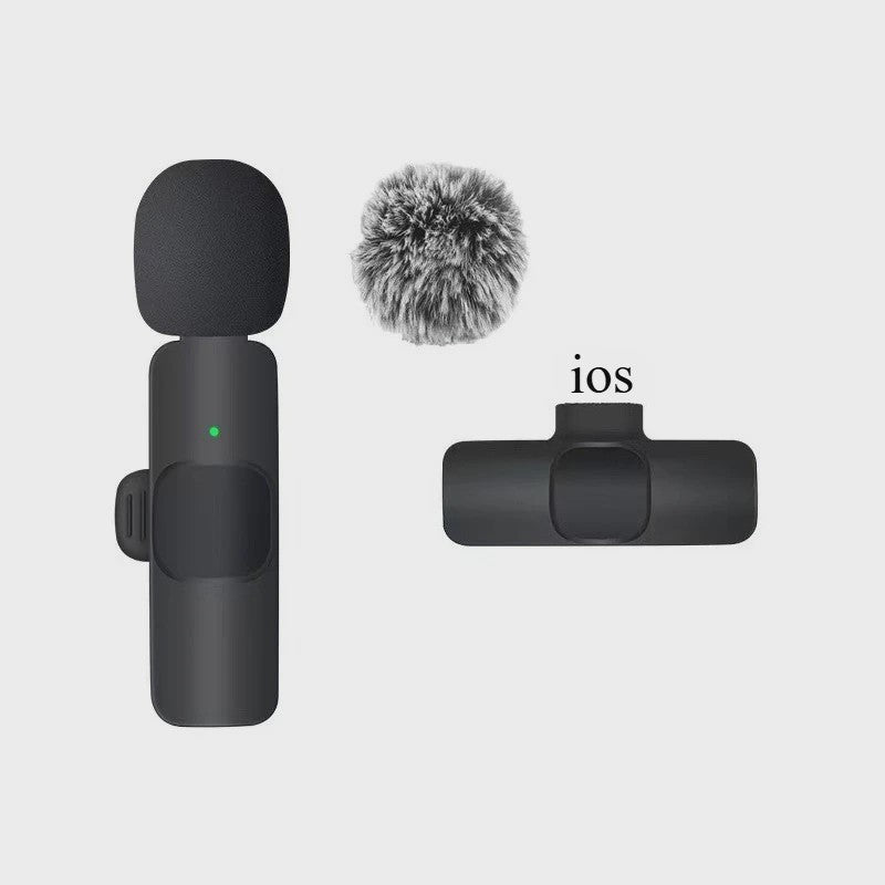 Draadloze Lavalier Microfoon voor iPhone, Android & PC - Plug & Play Mini Microfoon