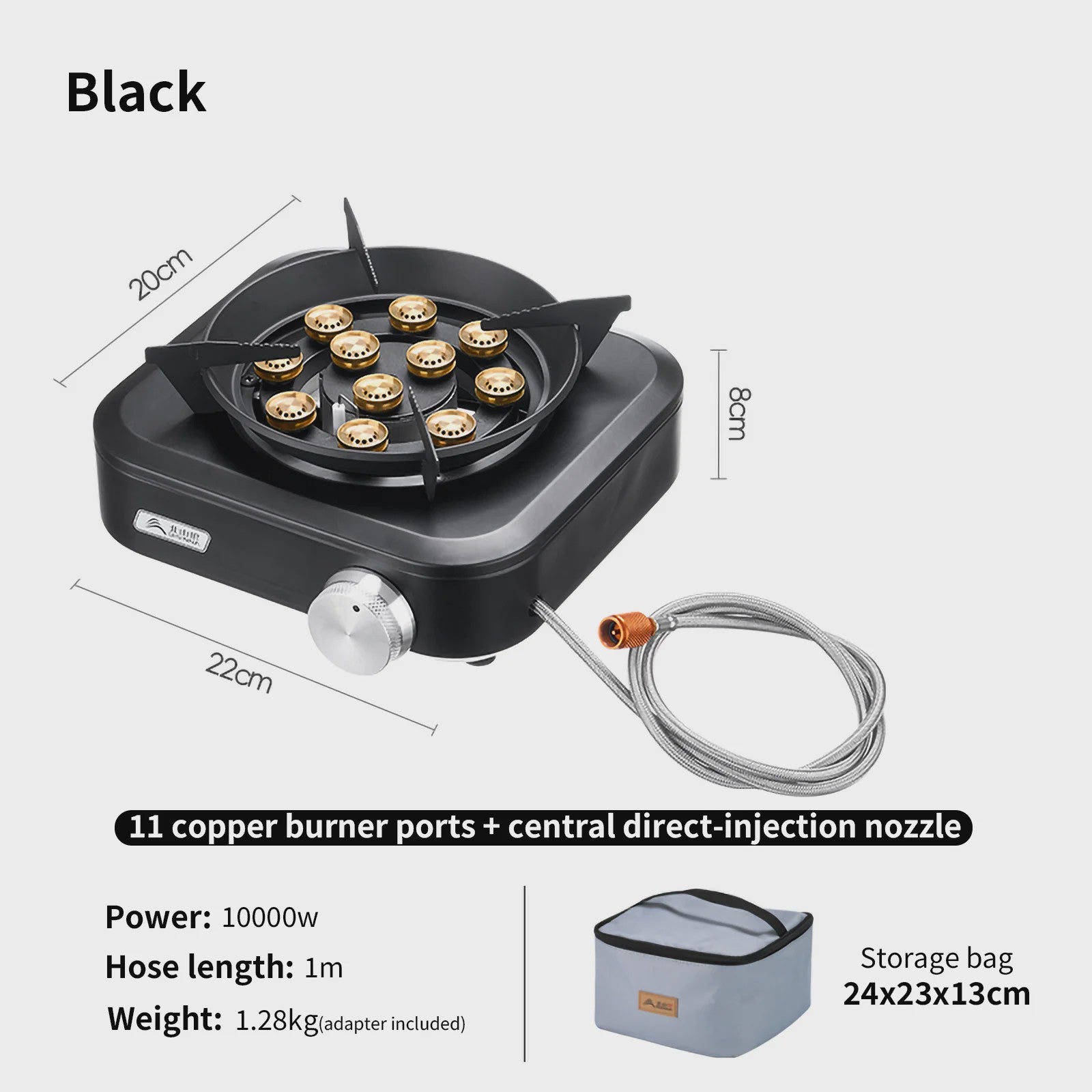 Krachtige 10000W Split-Type Campingbrander - Draagbaar & Winddicht voor Buiten BBQ