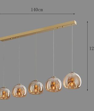 Moderne Glazen Hanglamp - Stijlvolle Plafondlamp voor Eetkamer & Interieur