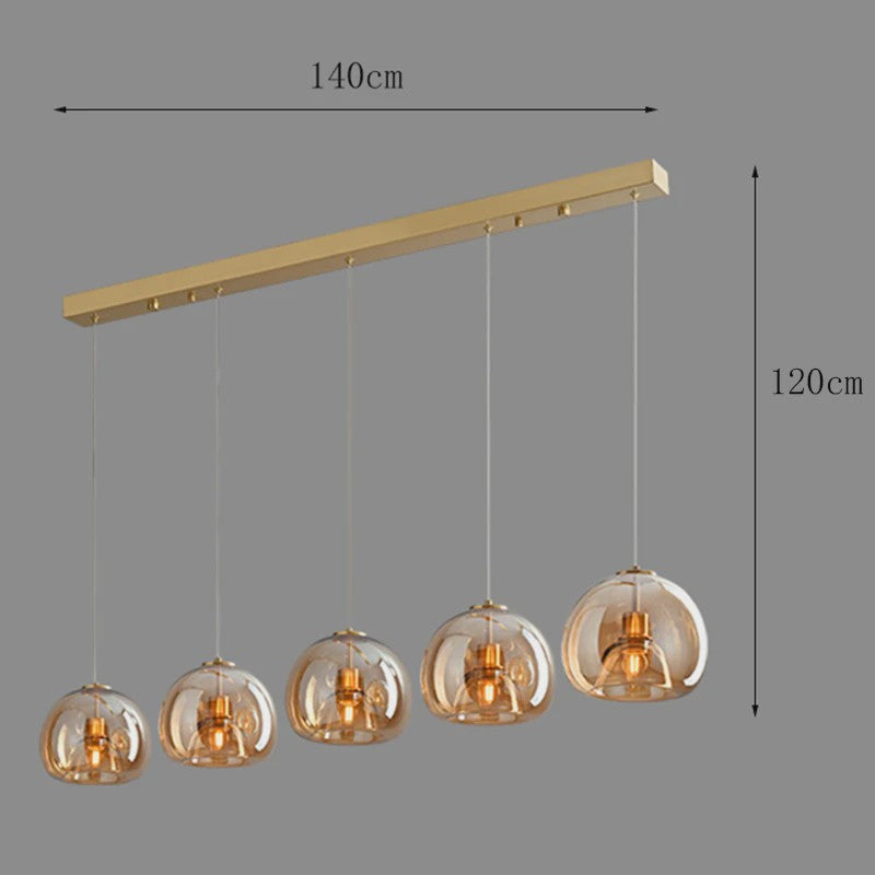 Moderne Glazen Hanglamp - Stijlvolle Plafondlamp voor Eetkamer & Interieur