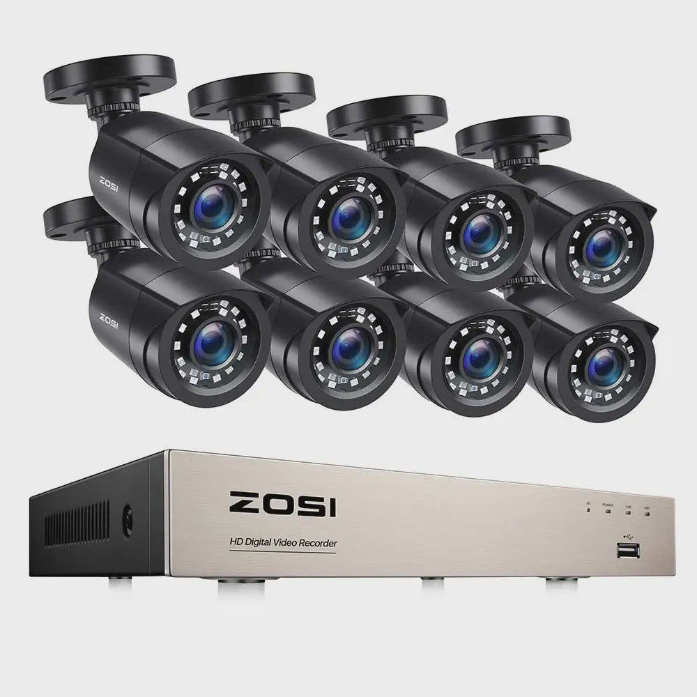 ZOSI 3K Lite Beveiligingscamera Systeem met AI Detectie & 8-Kanaals DVR