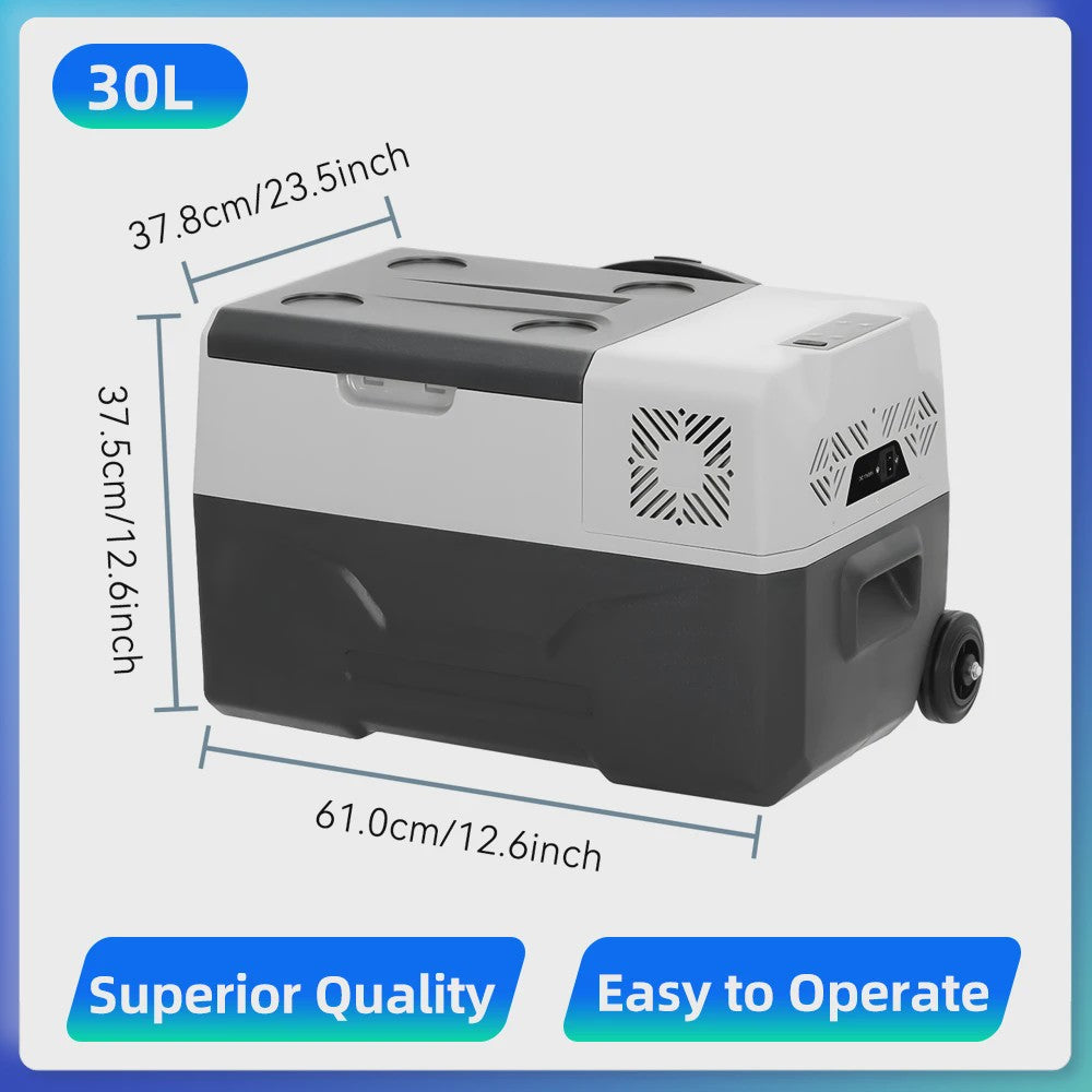 Podofo Draagbare Auto Koel-/Vriesbox 30L-50L - Compressor Koelkast voor Camping & Reizen