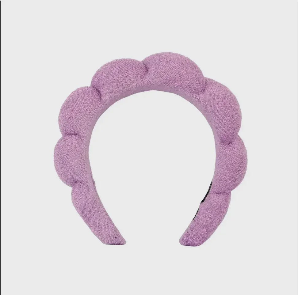 Cosmetische Puffy Hoofdband en Polsbandjes Set - Microfiber voor Gezichtswas & Make-up
