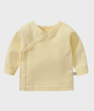Newborn Baby Kimono Shirt Lange Mouw 100% Katoen - Makkelijk Aan & Uit