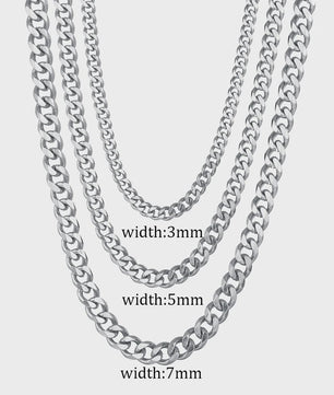 RVS Cuban Link Ketting - Klassiek Punk & Hip-Hop Design voor Heren en Dames