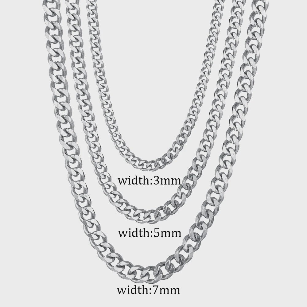 RVS Cuban Link Ketting - Klassiek Punk & Hip-Hop Design voor Heren en Dames