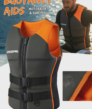 Veiligheidsvest Volwassenen - Neopreen Reddingsvest voor Watersport, Kajakken, Wakeboarden & Motorboten