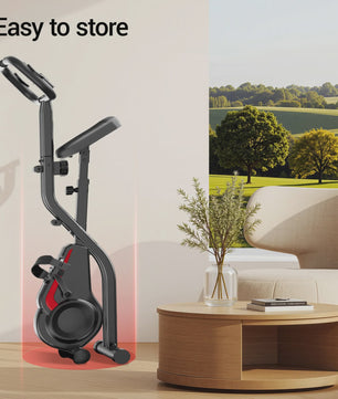 UMAY 5-in-1 Opvouwbare Hometrainer met Rugleuning, 8 Weerstandsniveaus & Weerstandsbanden