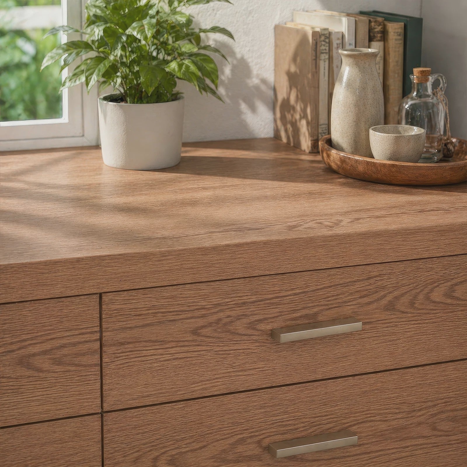 Oak Houtnerf Behang - Zelfklevend, Waterdicht & Krasbestendig - 40cm x 3m