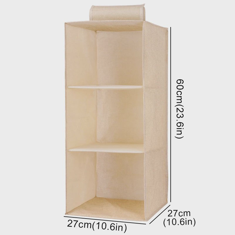 Hangende Garderobekast Organizer met Lades - Opvouwbare Kleding Opbergplanken