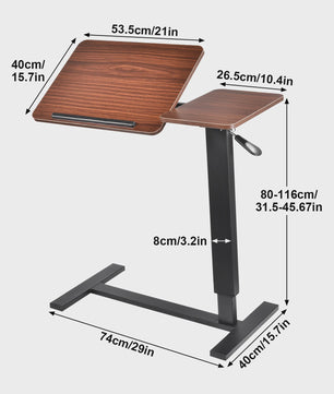Verstelbaar Zit-Sta Bureau met Pneumatische Lift - Laptoptafel voor Thuis