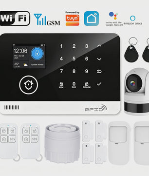 Slim Home Alarm Systeem met WiFi/GSM, Tuya App & 120dB Sirene