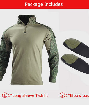 Tactisch Camouflage Uniform Set: Cargo Broek & Shirt voor Heren