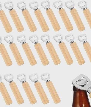 Houten Flesopeners (25/50/100/200 Stuks) - Laser Graveerbaar & DIY Cadeau
