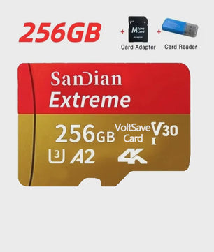 Snelle Micro SD Kaart met USB Adapter - 512GB/256GB - Hoge Snelheid Opslag voor Telefoon & Laptop