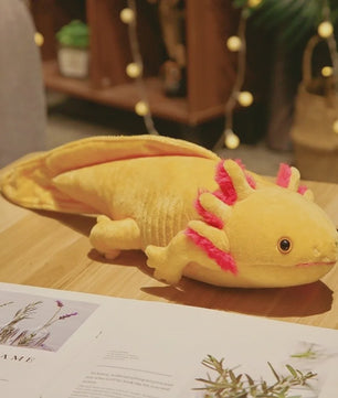 Knuffel Axolotl / Salamander Pluche Speelgoed (23cm/45cm) - Zacht Kussen & Sleutelhanger