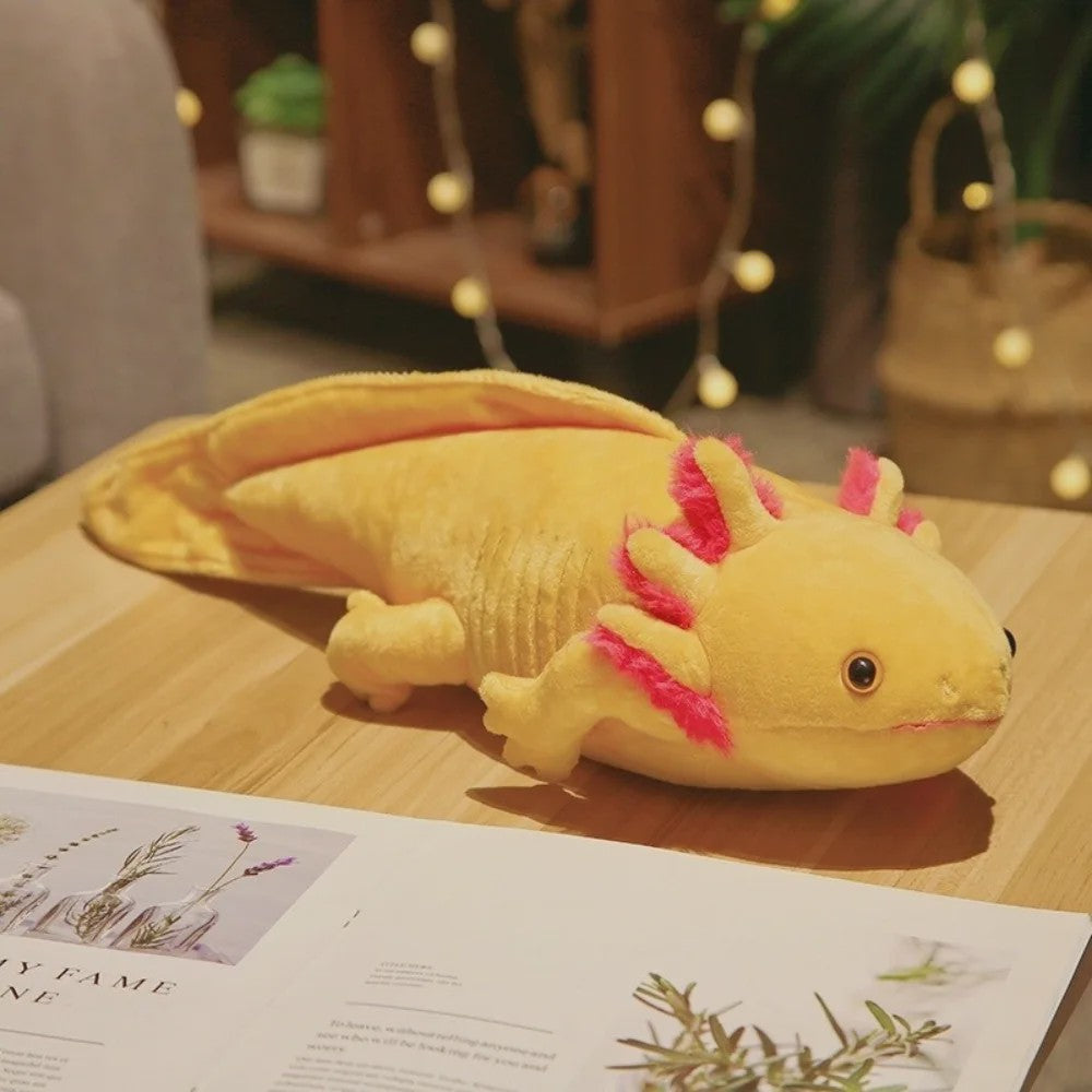 Knuffel Axolotl / Salamander Pluche Speelgoed (23cm/45cm) - Zacht Kussen & Sleutelhanger