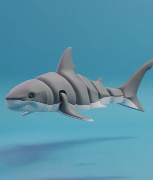 3D Geprinte Gewrichtte Dieren Beeldjes: Haai, Orka & Meer - Levensecht Speelgoed & Decoratie