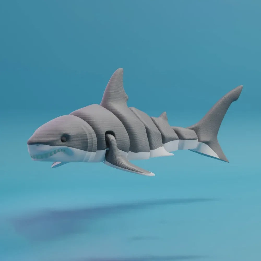 3D Geprinte Gewrichtte Dieren Beeldjes: Haai, Orka & Meer - Levensecht Speelgoed & Decoratie