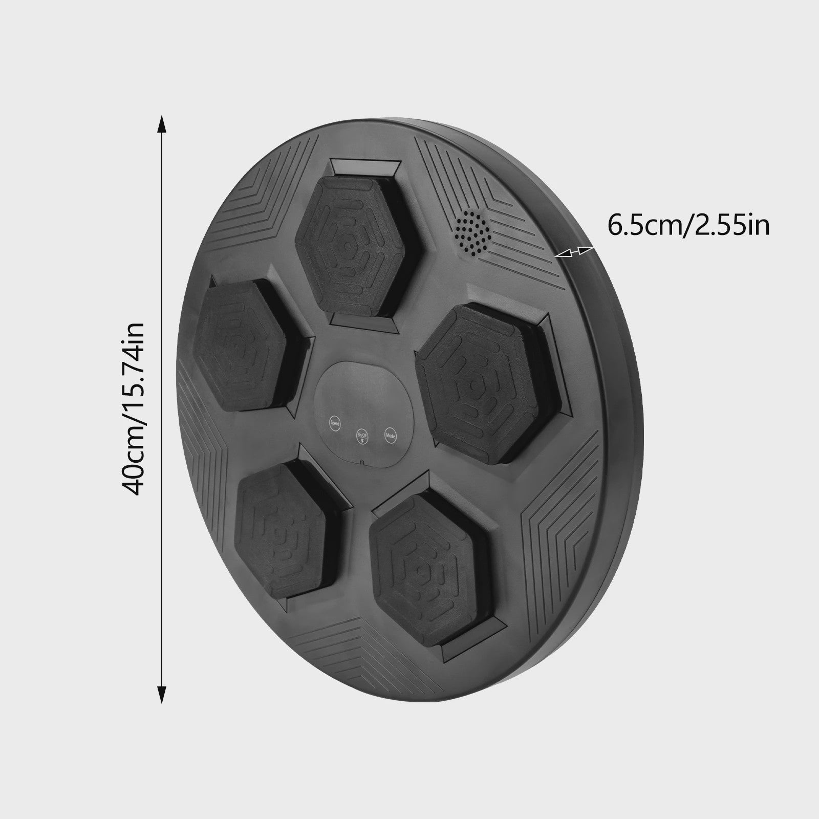Slimme Muziek Bokszak Wandmontage - Bluetooth, LED Verlichting & Oplaadbaar voor Thuis Fitness