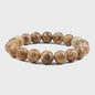 Elastische Charm Armband met Natuursteen Kralen: Lavasteen & Tijgeroog (6/8/10mm) - Voor Dames en Heren