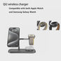 3-in-1 Draadloze Oplaadstandaard voor iPhone, Apple Watch & AirPods - Snel & Netjes