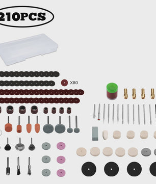 DEKO Accessoireset voor Roterende Gereedschappen: Schuren, Slijpen, Polijsten & Snijden