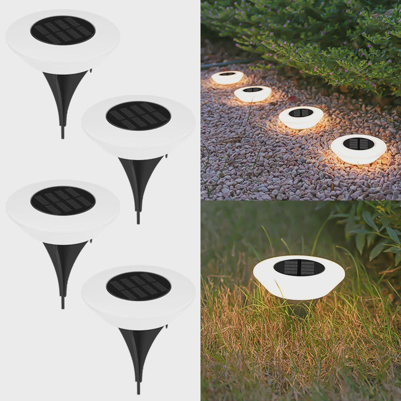Set van 4 Solar Grondspots - Waterdichte LED Tuinverlichting voor Pad, Terras & Camping