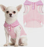 Ademend Hondenshirt met Bordeaux Kraag - Comfortabele Stretch Tanktop voor Kleine Honden