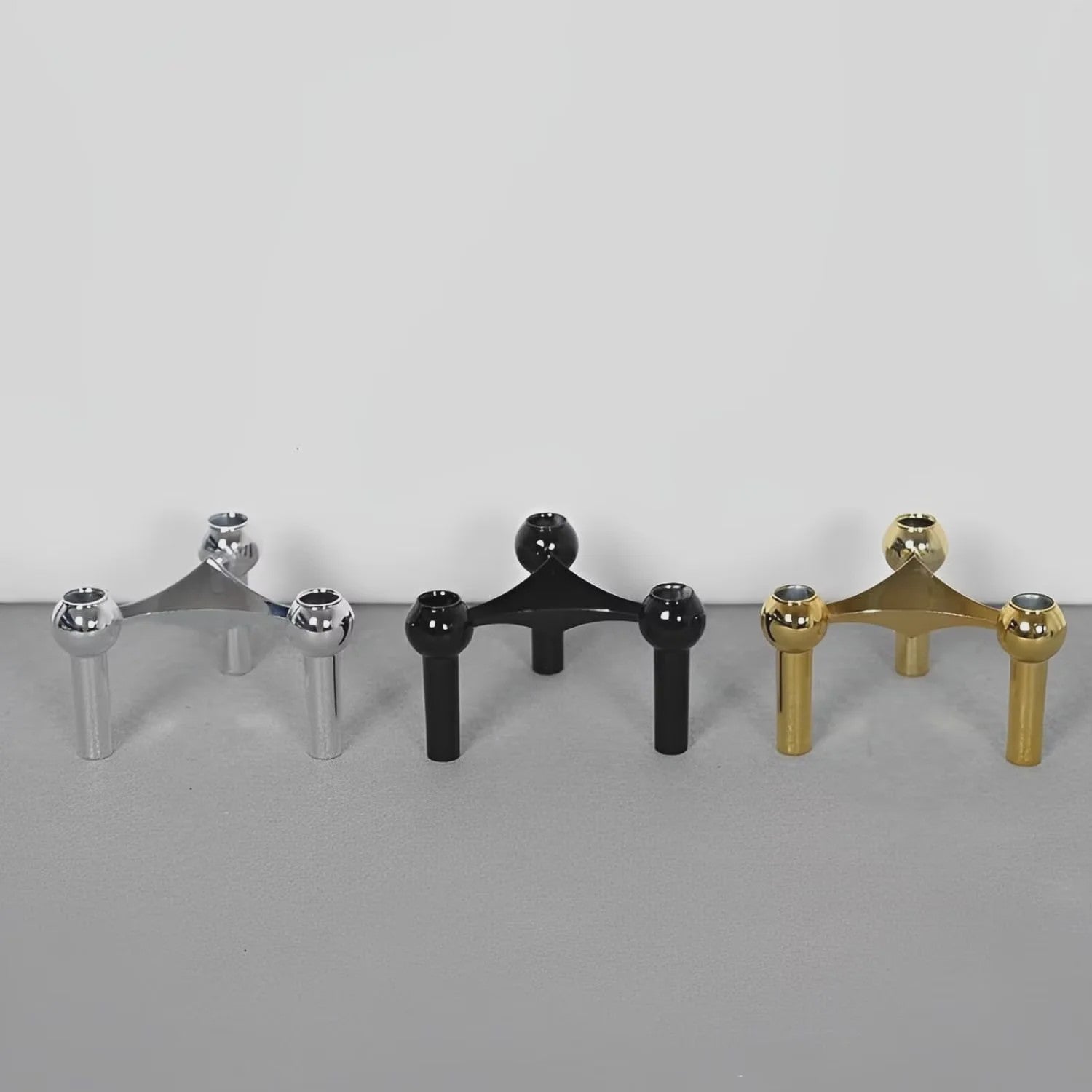 Modulaire Metalen Kandelaar - Geometric & Verstelbaar voor Tafel & Bruiloft
