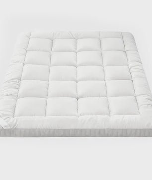 Dikke Matras Topper - Zacht 3D Vezel Kussen met Antislip Banden - Diverse Maten