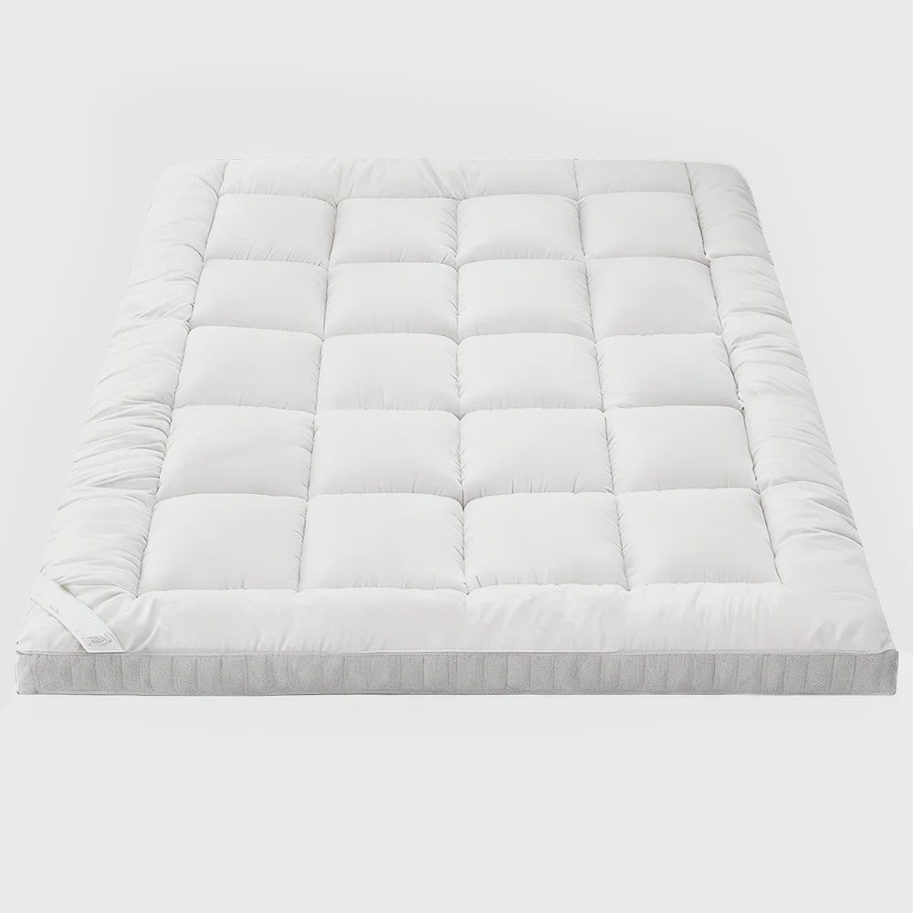 Dikke Matras Topper - Zacht 3D Vezel Kussen met Antislip Banden - Diverse Maten
