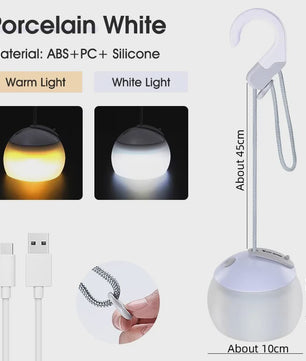 WEST BIKING Draagbare Camping Hanglamp - USB Oplaadbaar LED Kampeerlicht