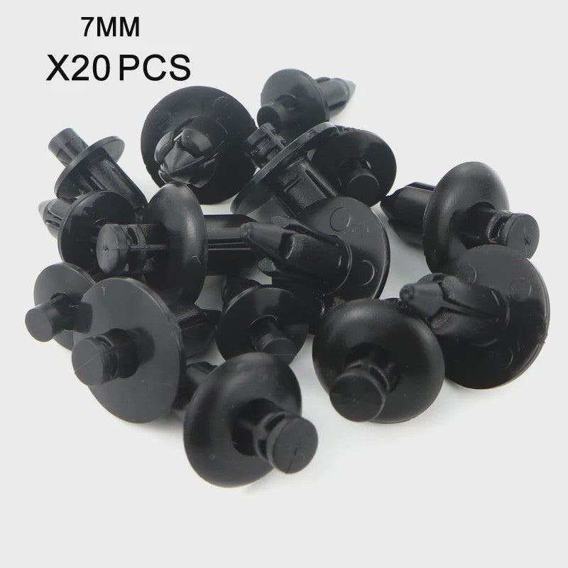 20x Kunststof Push Clips voor Motor Kuipdelen - 6mm, 7mm, 8mm