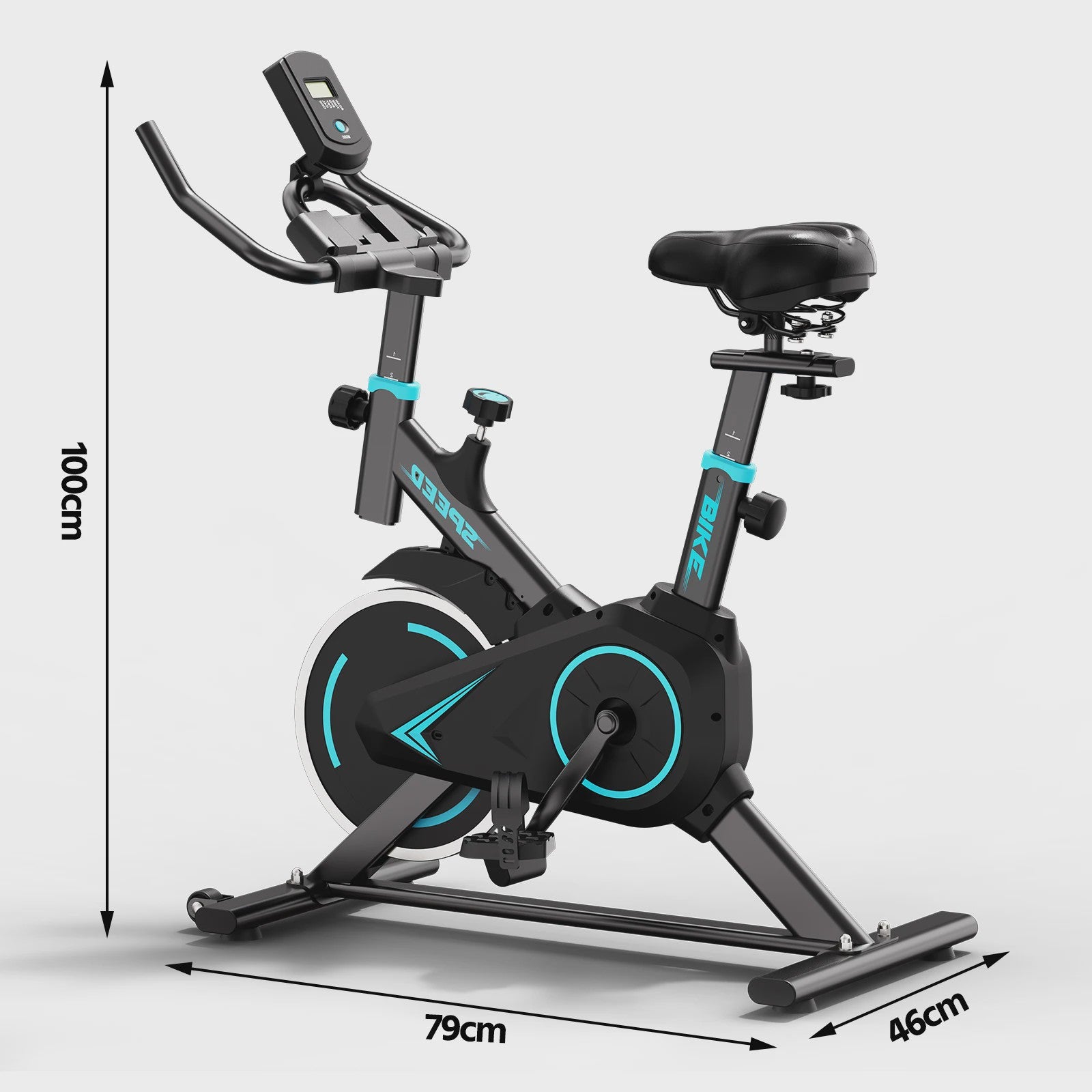 Indoor Spinning Fiets met App Connectie & LCD Display - Ultra Stil & Verstelbare Weerstand