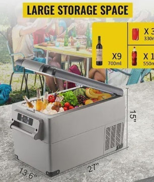 Draagbare Vriezer Koelbox 22-45L - Compressor Koeling voor Auto, Camping & Buiten