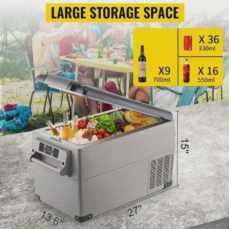 Draagbare Vriezer Koelbox 22-45L - Compressor Koeling voor Auto, Camping & Buiten