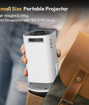 Xgody Gimbal 3 Pro 4K Wifi6 Android Mini Projector - Draagbaar Home Theater met 300 Ansi Lumens